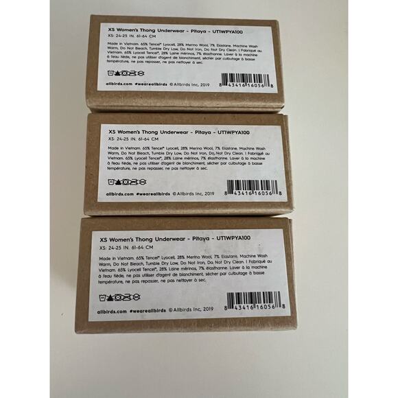3-Pack Allbirds Trino Thong Underwear - Picture 3 of 3